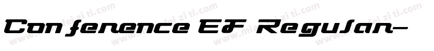Conference EF Regular字体转换